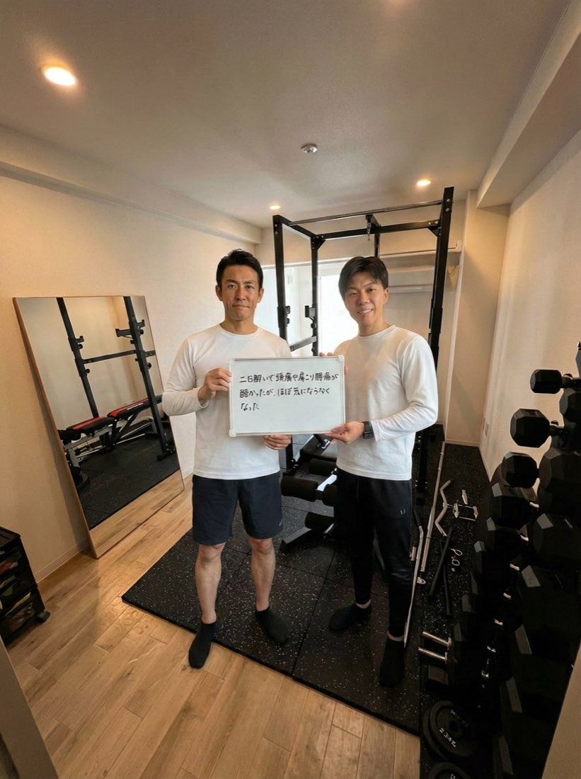 ABody-Studio五反田でのセッション後、お客様と伊藤ルイ